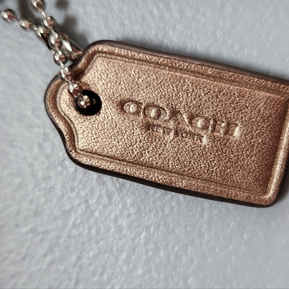 Coach Gold Glitter Womens Wristlet Clutch With Hangtag Pristine - Picture 6 of 9